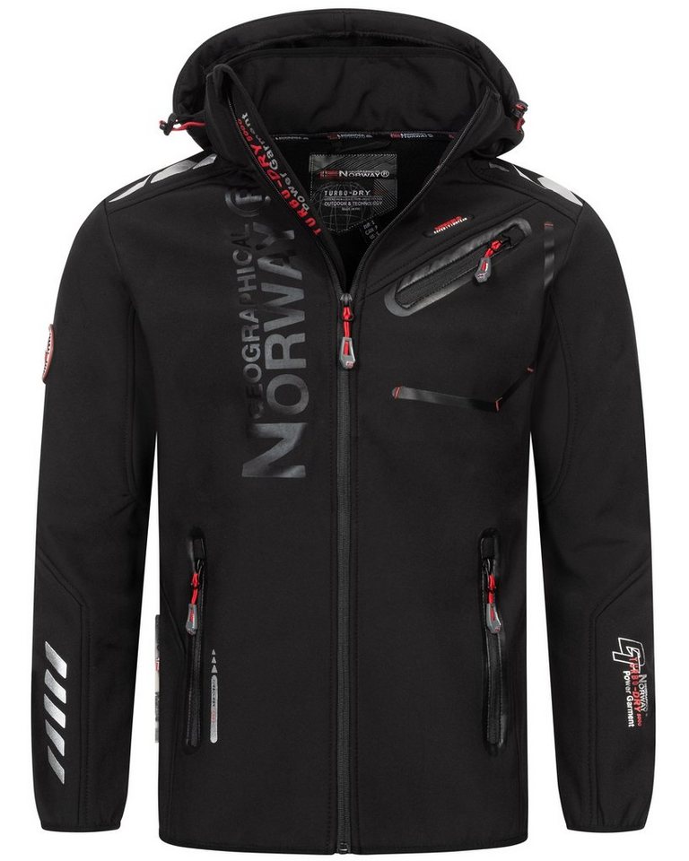 Geographical Norway Softshelljacke Herren Softshelljacke Outdoor Regen Übergangsjacke Frühlings Jacke von Geographical Norway