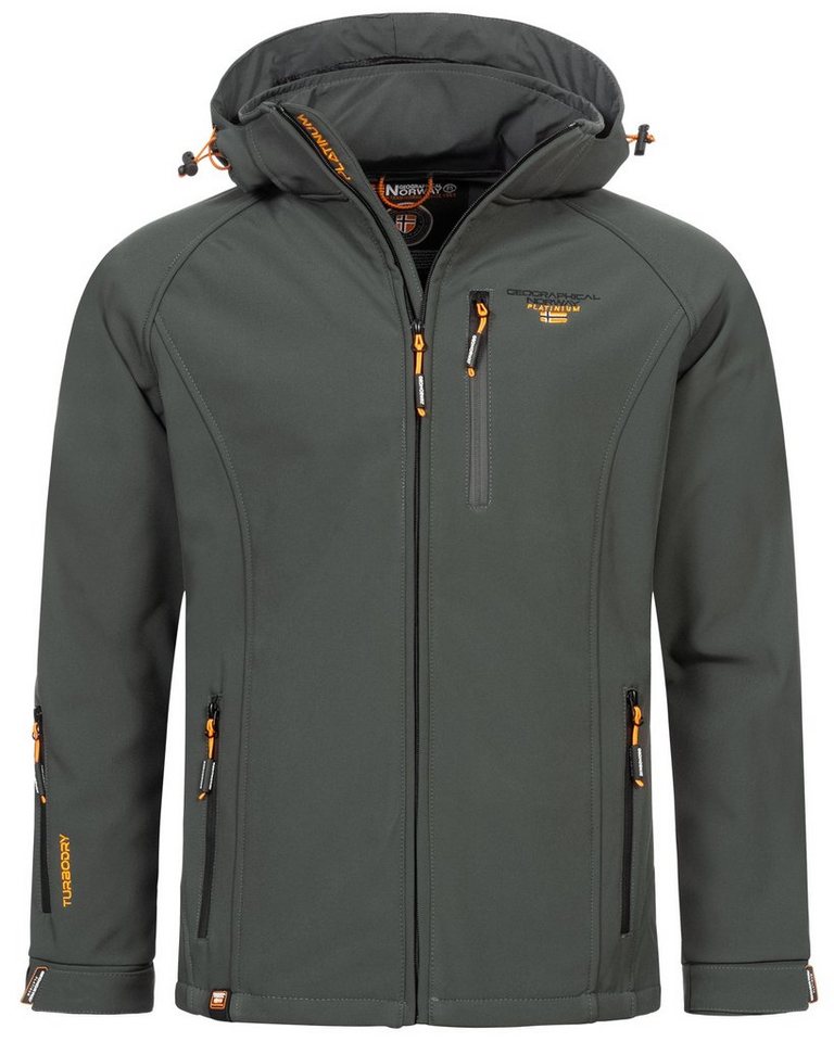 Geographical Norway Softshelljacke Herren Übergangsjacke Frühlingsjacke Softshell Jacke Regen Outdoor von Geographical Norway