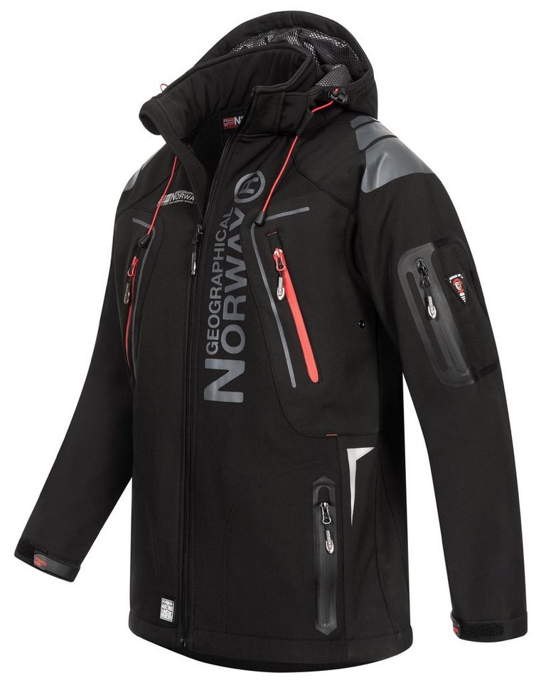 Geographical Norway Softshelljacke Herren Herbst Winter Jacke Softshell Jacke Regen Outdoor Übergangs von Geographical Norway