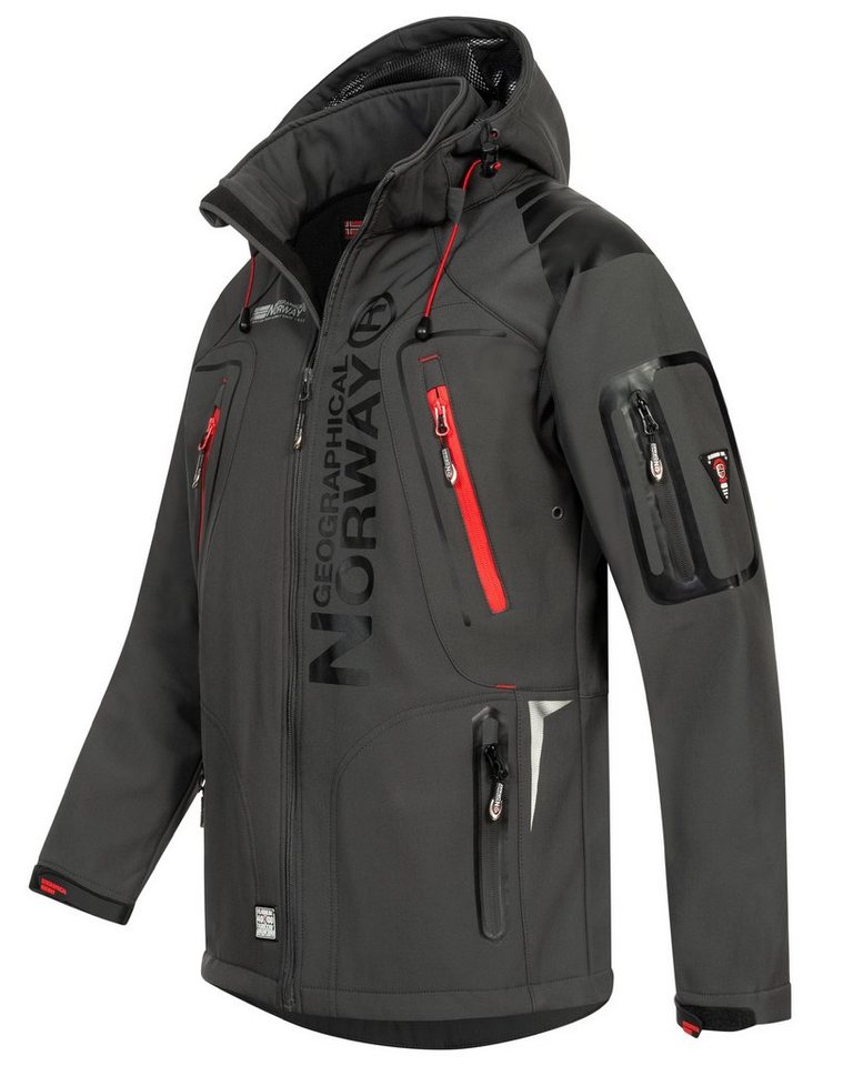 Geographical Norway Softshelljacke Herren Herbst Winter Jacke Softshell Jacke Regen Outdoor Übergangs von Geographical Norway