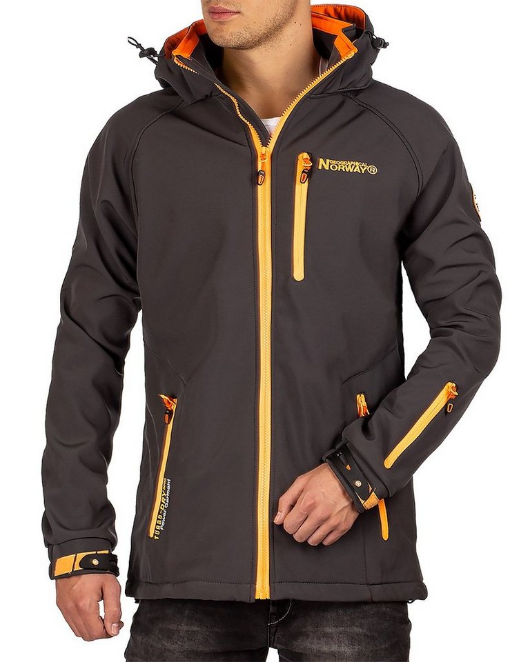 Geographical Norway Softshelljacke Outdoor Jacke batexico Men (1-St) zum Wandern mit Kapuze von Geographical Norway