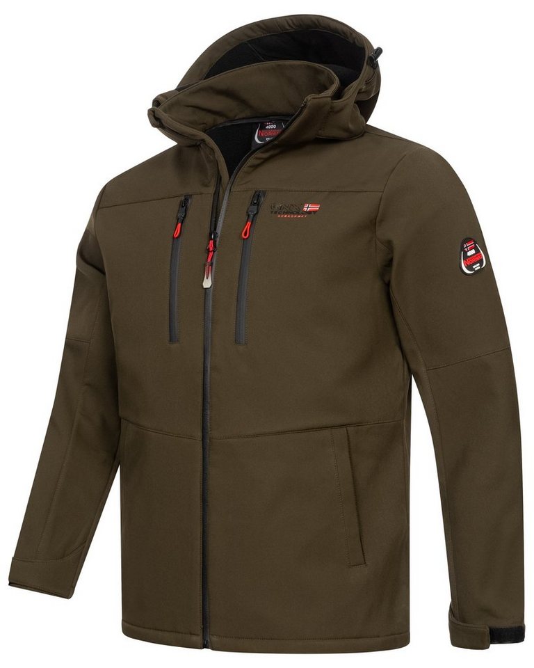 Geographical Norway Softshelljacke Herren Frühlings Jacke Softshell Jacke Windbreaker Übergangs Regen von Geographical Norway