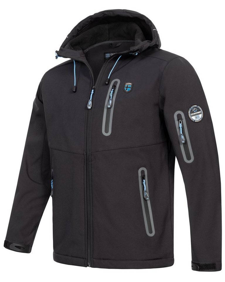 Geographical Norway Softshelljacke Herren Frühlings Jacke Softshell Jacke Windbreaker Übergangs Regen von Geographical Norway