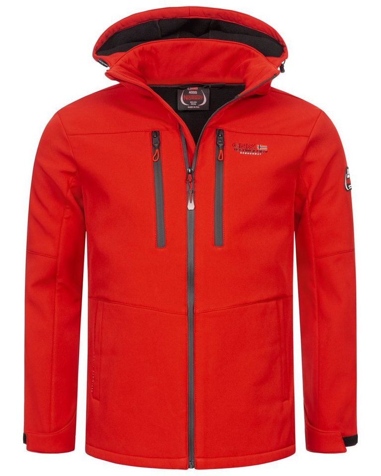 Geographical Norway Softshelljacke Herren Frühlings Jacke Softshell Jacke Windbreaker Übergangs Regen von Geographical Norway