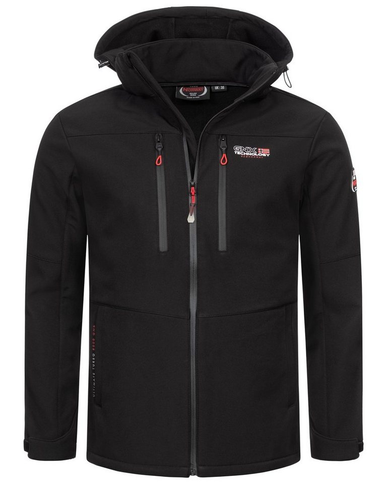 Geographical Norway Softshelljacke Herren Frühlings Jacke Softshell Jacke Windbreaker Übergangs Regen von Geographical Norway