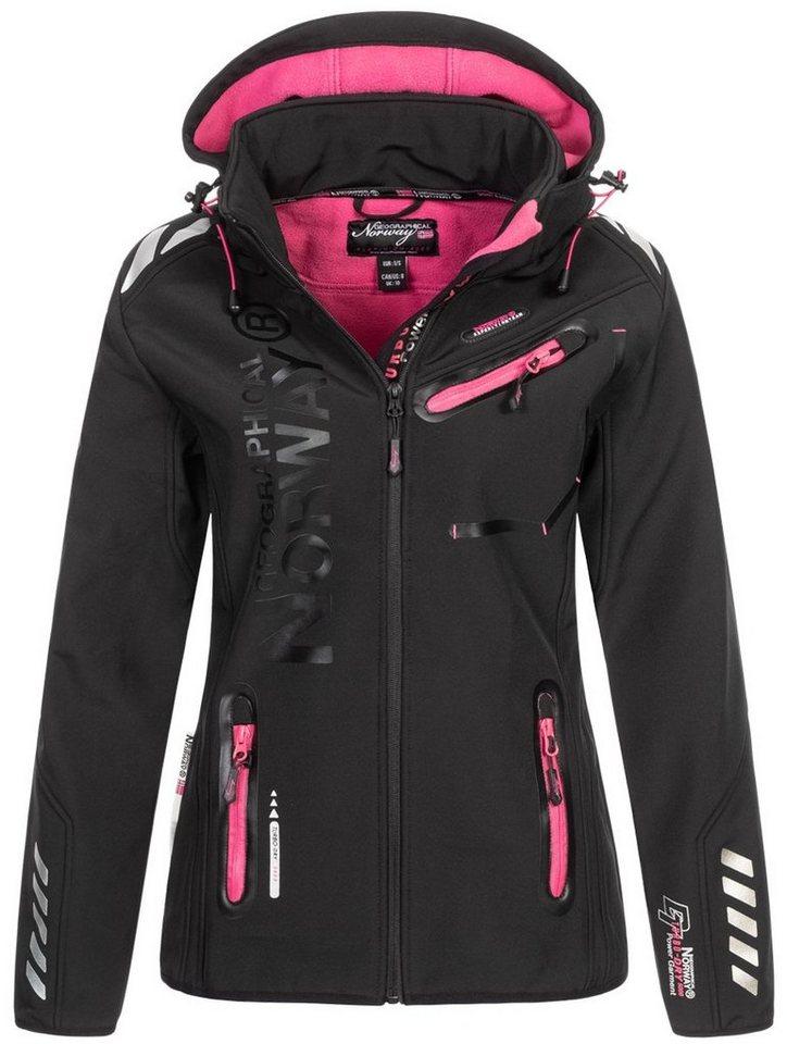 Geographical Norway Softshelljacke Damen Softshelljacke Übergangsjacke Frühlings Regen Jacke Outdoor von Geographical Norway