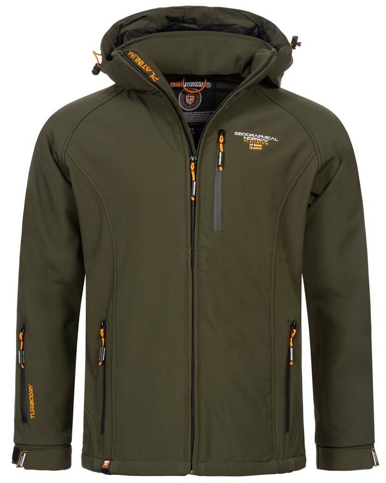 Geographical Norway Softshelljacke Herren Übergangsjacke Frühlingsjacke Softshell Jacke Regen Outdoor von Geographical Norway