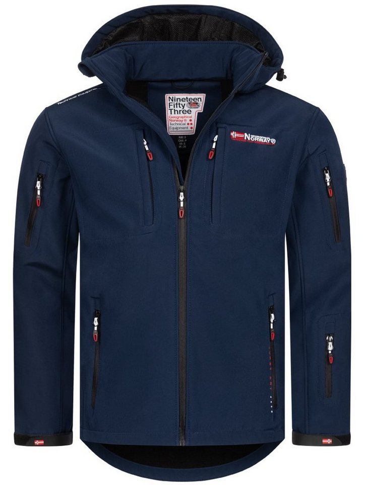 Geographical Norway Softshelljacke Herren Frühlings Jacke Softshell Jacke Outdoor Regen Übergangs Jacke von Geographical Norway