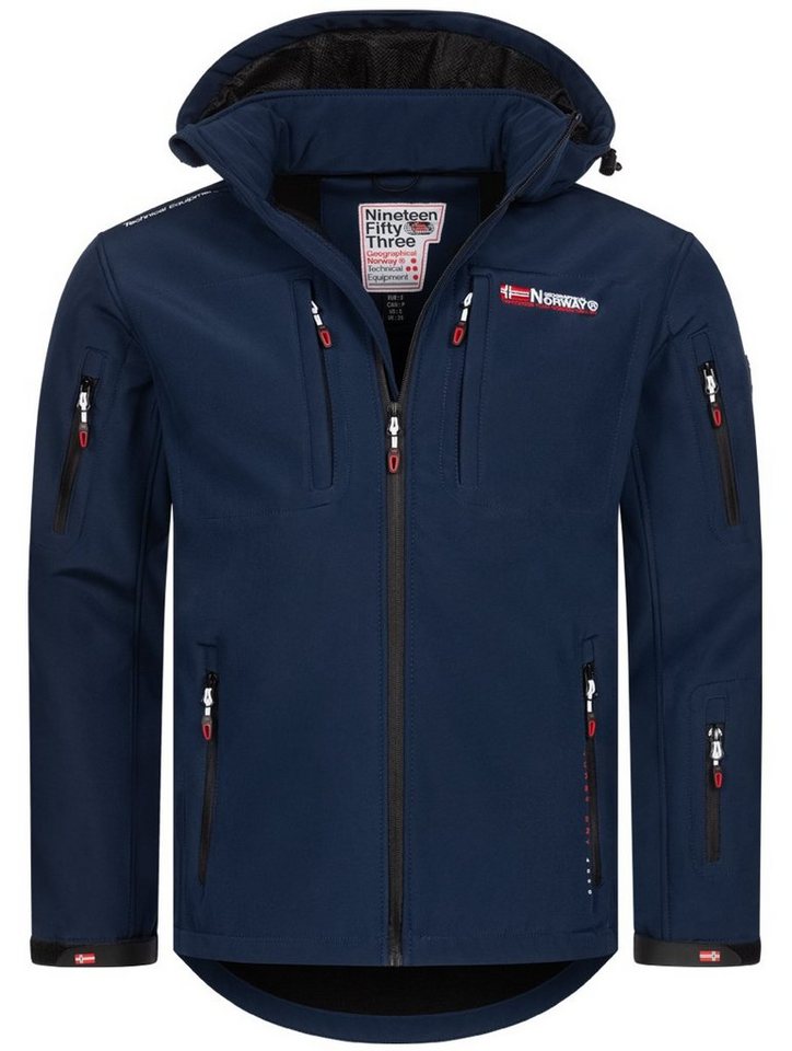 Geographical Norway Softshelljacke Herren Softshelljacke Übergangsjacke Frühlings Outdoor Regen Übergang von Geographical Norway