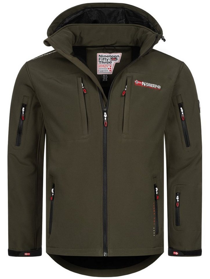 Geographical Norway Softshelljacke Herren Softshelljacke Übergangsjacke Frühlings Outdoor Regen Übergang von Geographical Norway