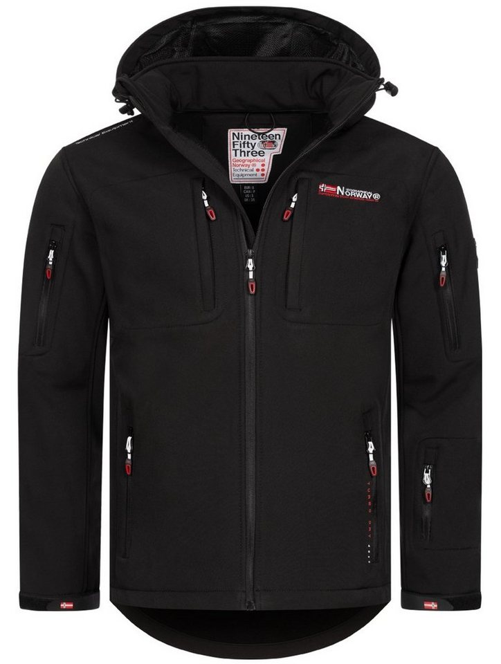 Geographical Norway Softshelljacke Herren Softshelljacke Übergangsjacke Frühlings Outdoor Regen Übergang von Geographical Norway