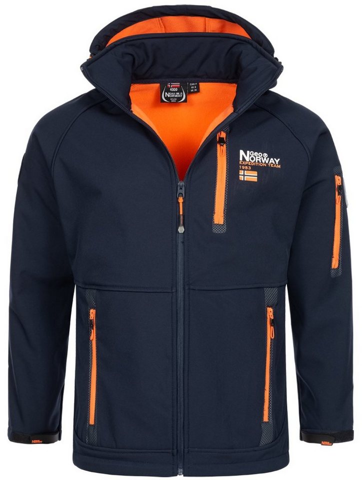 Geographical Norway Softshelljacke Herren Frühlings Jacke Softshell Jacke Outdoor Regen Übergangs Jacke von Geographical Norway