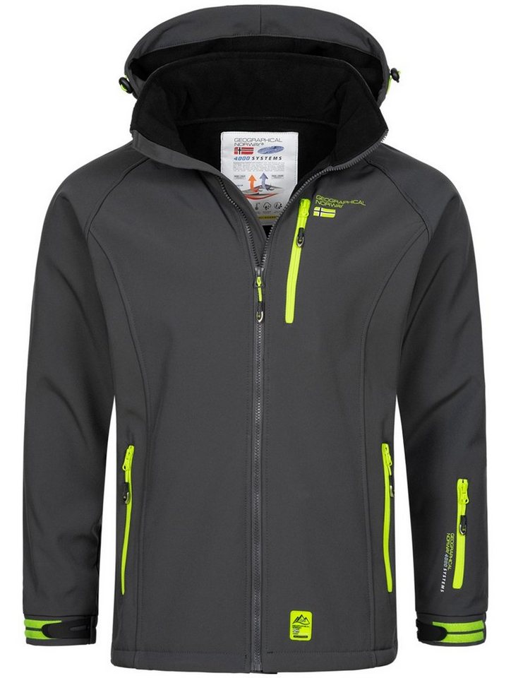 Geographical Norway Softshelljacke Herren Übergangsjacke Softshell Jacke Outdoor Regen Frühlingsjacke von Geographical Norway