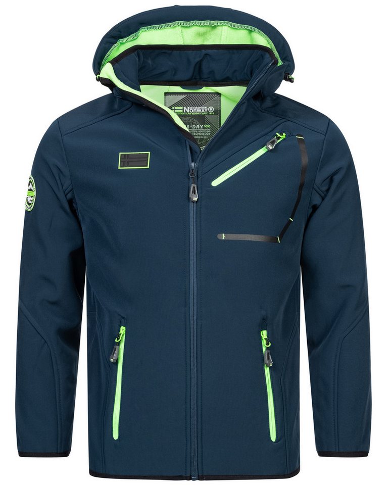 Geographical Norway Softshelljacke Herren Herbst Winter Jacke Softshell Jacke Windbreaker Übergangs Regen von Geographical Norway