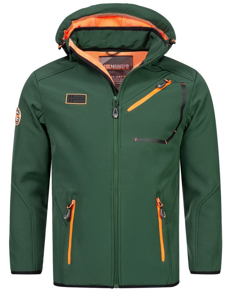 Geographical Norway Softshelljacke Herren Herbst Winter Jacke Softshell Jacke Windbreaker Übergangs Regen von Geographical Norway