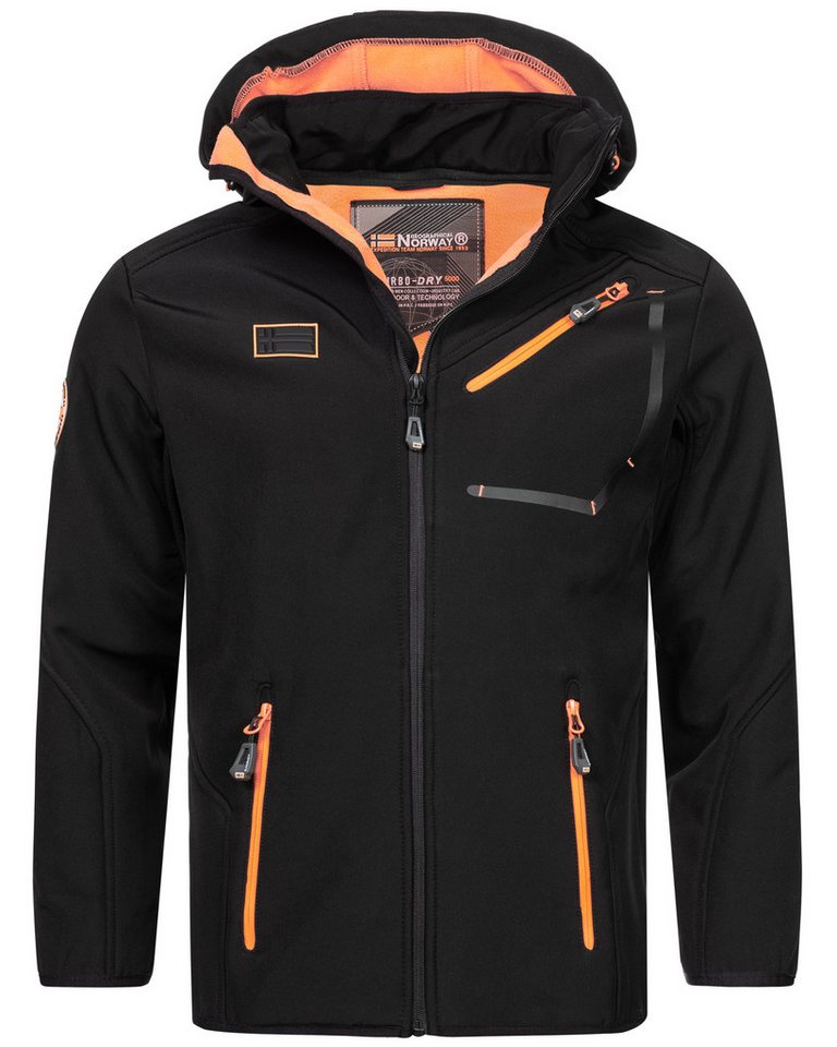 Geographical Norway Softshelljacke Herren Herbst Winter Jacke Softshell Jacke Windbreaker Übergangs Regen von Geographical Norway