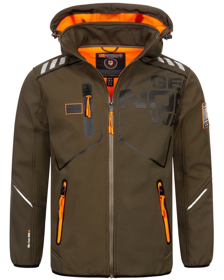 Geographical Norway Softshelljacke Herren Übergangsjacke Jacke Softshell Jacke Windbreaker Regen Frühling von Geographical Norway