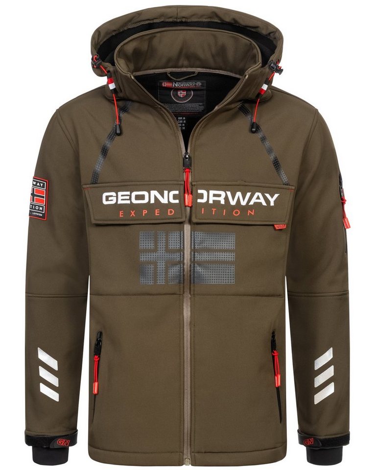Geographical Norway Softshelljacke Herren Herbst Winter Jacke Softshell Jacke Windbreaker Übergangs Regen von Geographical Norway