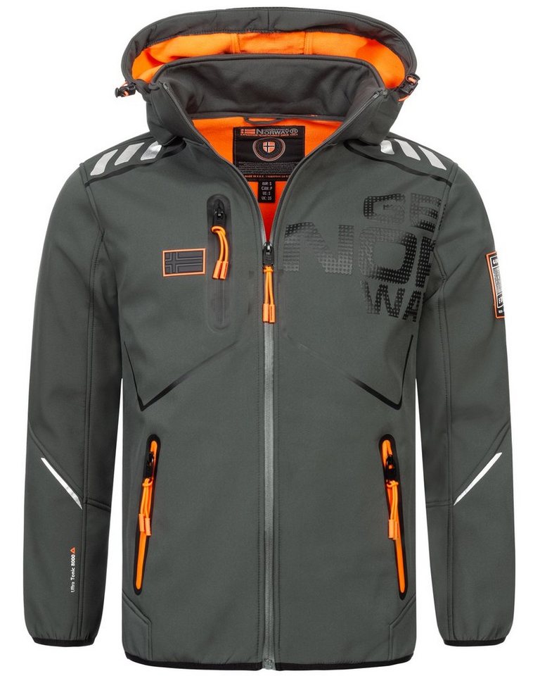 Geographical Norway Softshelljacke Herren Übergangsjacke Jacke Softshell Jacke Windbreaker Regen Frühling von Geographical Norway