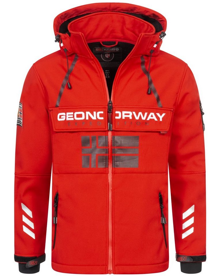 Geographical Norway Softshelljacke Herren Frühlings Jacke Softshell Jacke Windbreaker Übergangs Regen von Geographical Norway