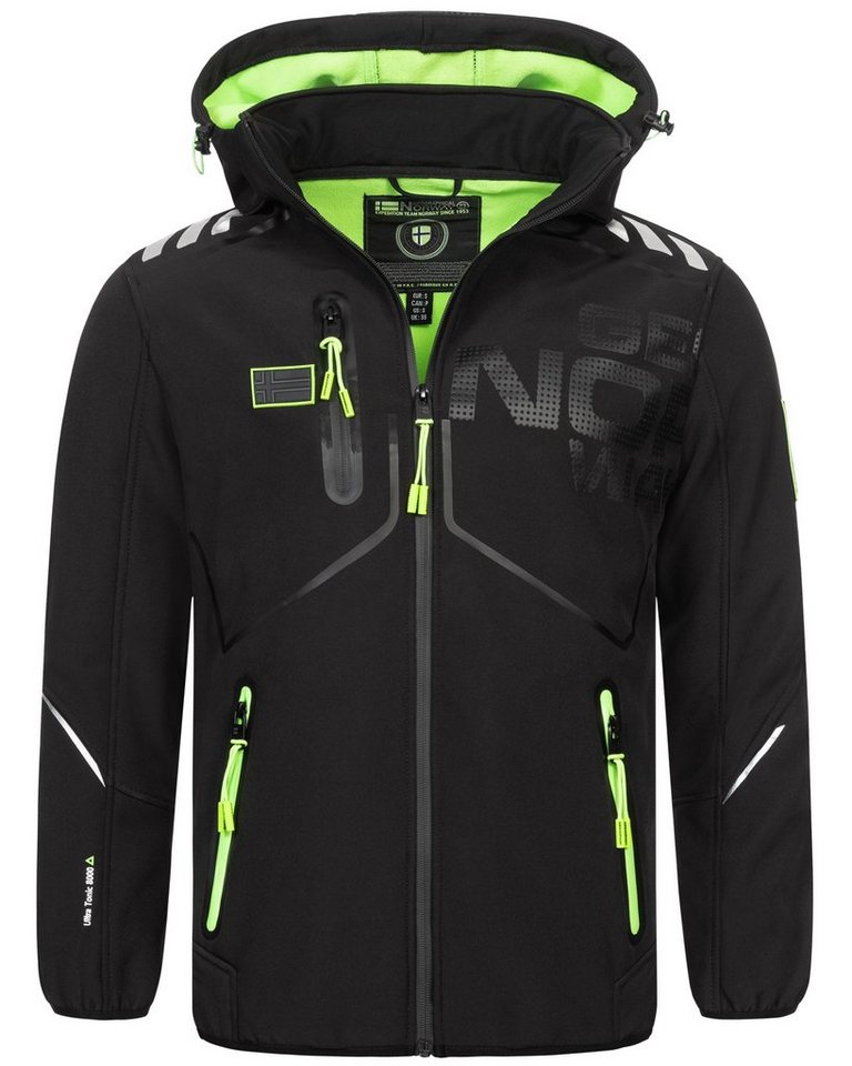 Geographical Norway Softshelljacke Herren Übergangsjacke Jacke Softshell Jacke Windbreaker Regen Frühling von Geographical Norway