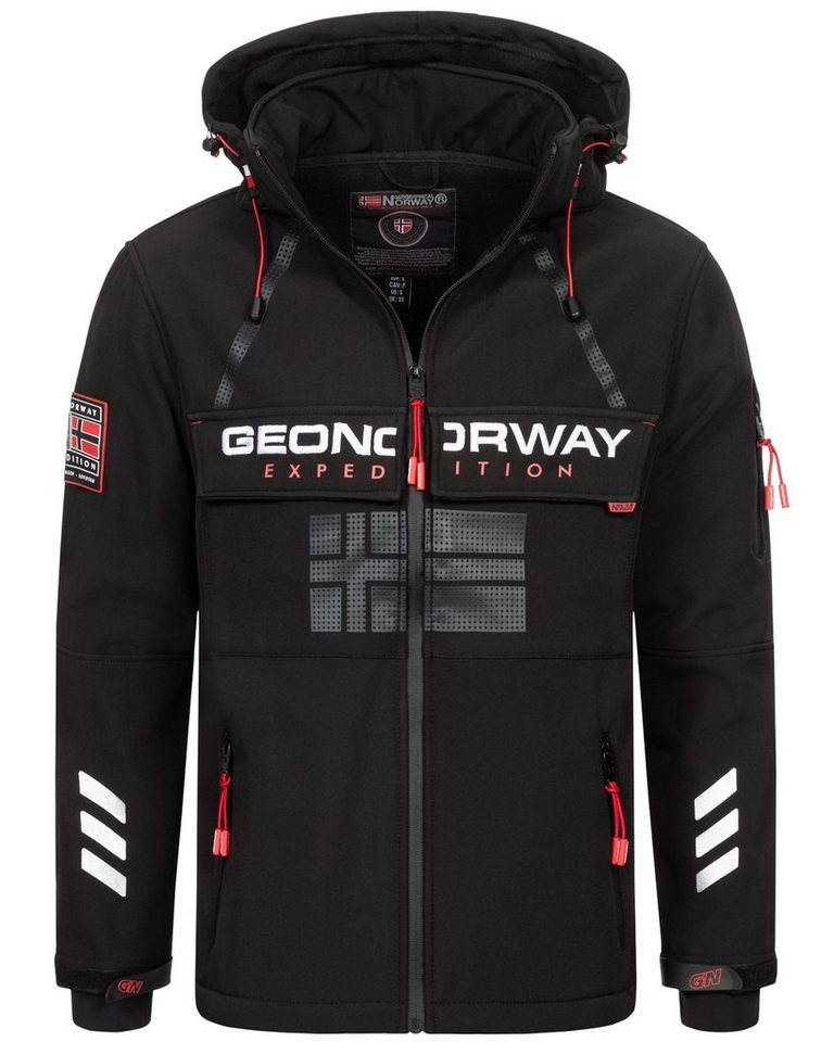 Geographical Norway Softshelljacke Herren Herbst Winter Jacke Softshell Jacke Windbreaker Übergangs Regen von Geographical Norway