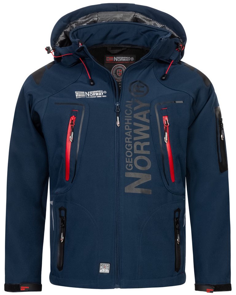 Geographical Norway Softshelljacke Herren Herbst Winter Jacke Softshell Jacke Regen Outdoor Übergangs von Geographical Norway