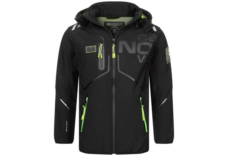 Geographical Norway Softshelljacke Herren Jacke Herbst Winter Regen Übergangs Windbreaker RR von Geographical Norway