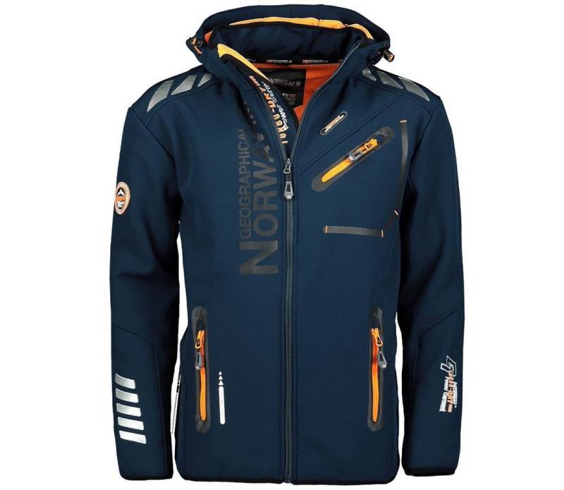Geographical Norway Softshelljacke Herren Outdoor Herbst Regenjacke Jacke brroyaute (S bis 7XL, 1-St) Mit Kapuze von Geographical Norway
