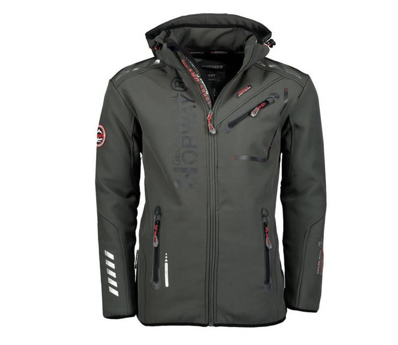 Geographical Norway Softshelljacke Herren Outdoor Herbst Regenjacke Jacke brroyaute (S bis 7XL, 1-St) Mit Kapuze von Geographical Norway