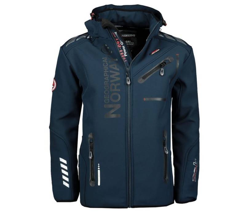 Geographical Norway Softshelljacke Herren Outdoor Herbst Regenjacke Jacke brroyaute (S bis 7XL, 1-St) Mit Kapuze von Geographical Norway