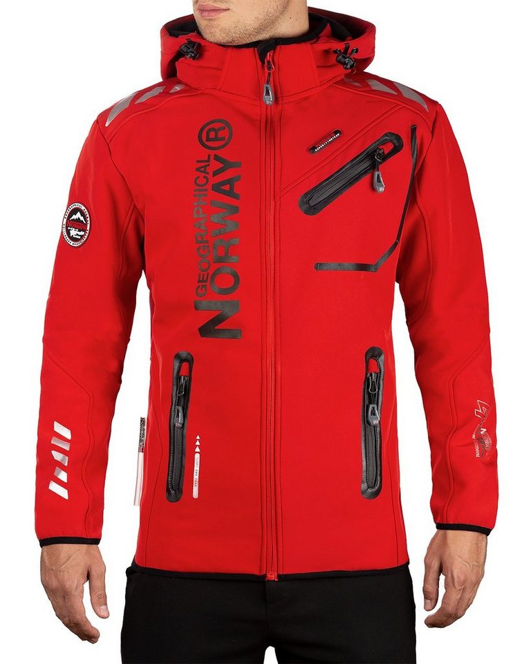 Geographical Norway Softshelljacke Herren Outdoor Jacke baroyaute Modernes Design mit stylischem Print von Geographical Norway