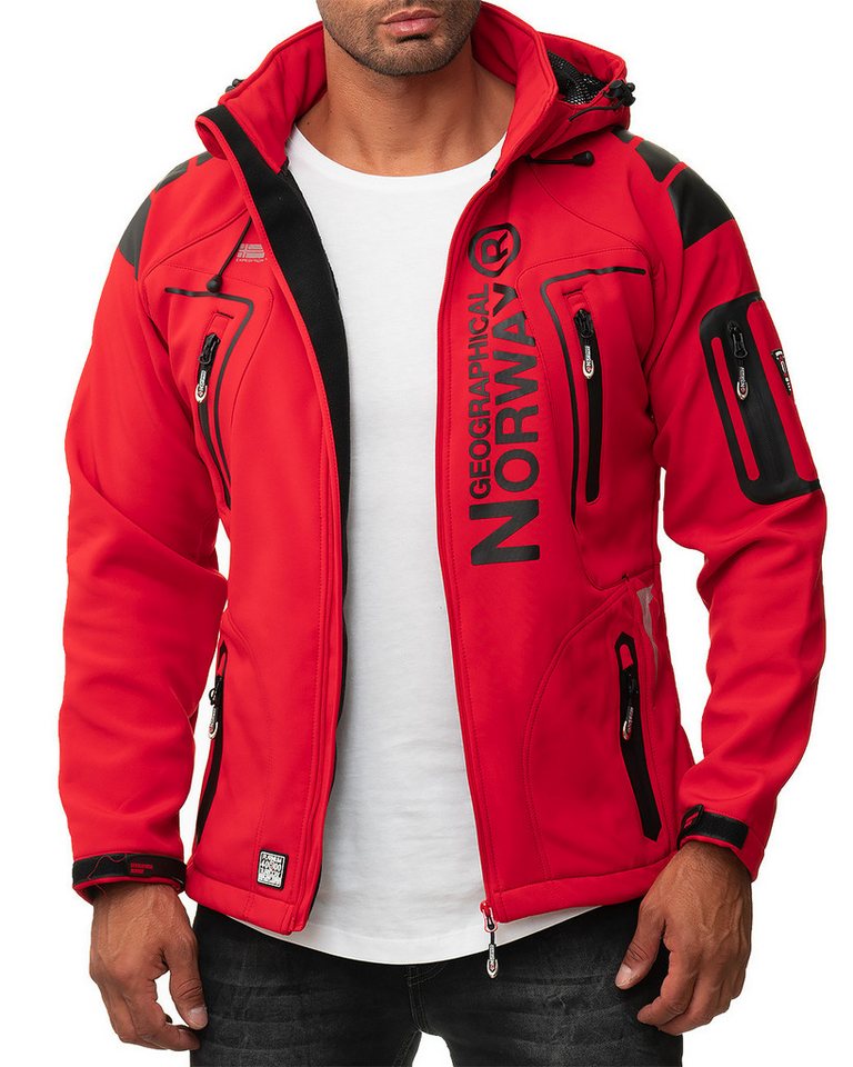 Geographical Norway Softshelljacke Herren Outdoor Jacke batechno red S von Geographical Norway