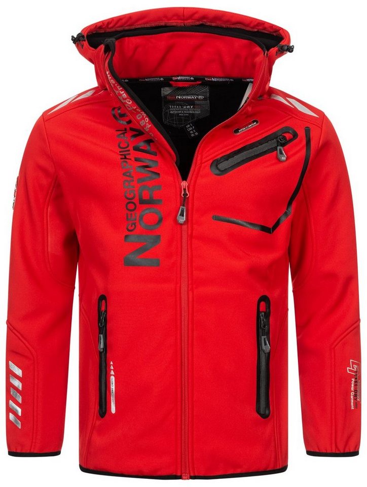 Geographical Norway Softshelljacke Herren Frühlings Jacke Softshell Jacke Outdoor Regen Übergangs Jacke von Geographical Norway