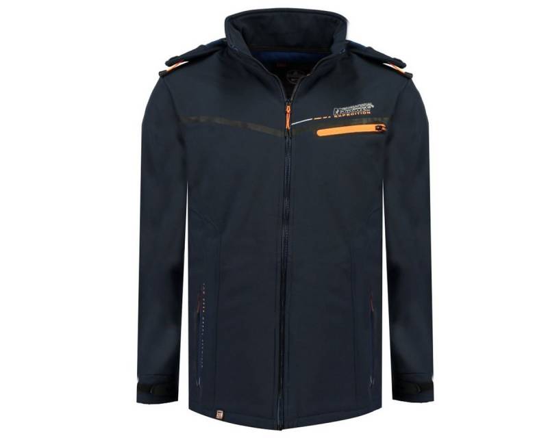 Geographical Norway Softshelljacke Herren Softshell Übergangsjacke mit abnehmbarer Kapuze mit Stehkragen, mit abnehmbarer Kapuze von Geographical Norway