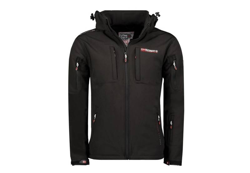 Geographical Norway Softshelljacke Herren Softshell - TUNAR mit abnehmbarer Kapuze, mit Stehkragen von Geographical Norway