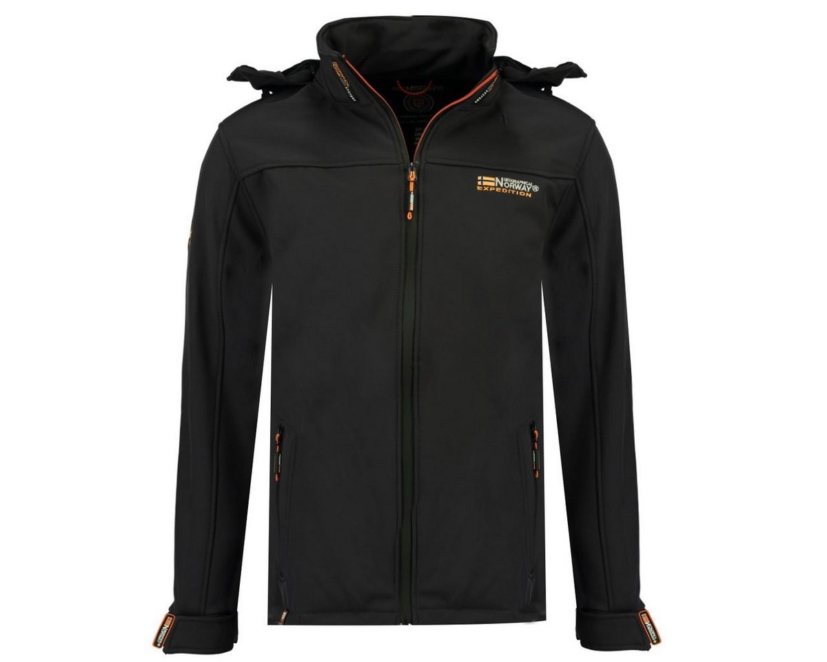 Geographical Norway Softshelljacke Freizeitjacke Sport Outdoor Wander Trekking Jacke in Unifarbe, mit Kapuze, mit abnehmbarer Kapuze, mit Stehkragen Geographical Norway Softshelljacke Freizeitjacke Sport Outdoor Wander Trekking Jacke in Unifarbe, mit Kapuze, mit abnehmbarer Kapuze, mit Stehkragen von Geographical Norway