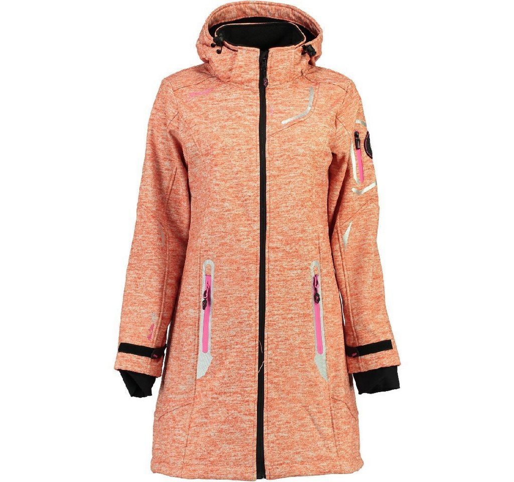 Geographical Norway Softshelljacke Timael Damen, mit abnehmbarer Kapuze, Mehrfarbig von Geographical Norway