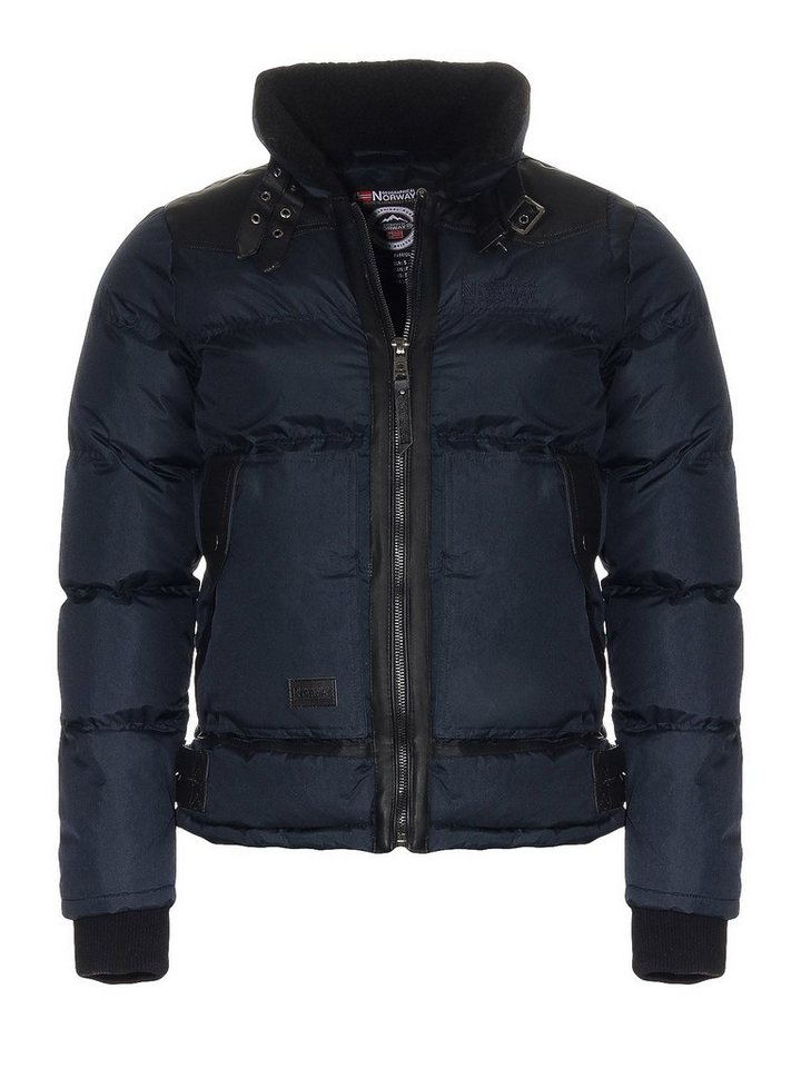 Geographical Norway Steppjacke Herren Winterjacke Bikerjacke mit hochschließenden Kragen von Geographical Norway