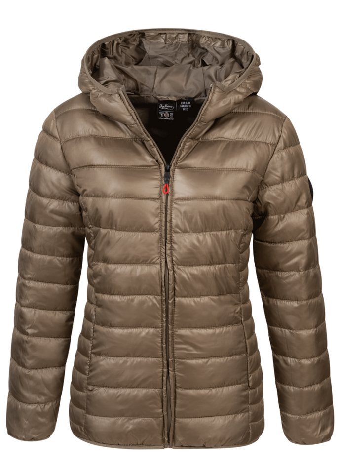Geographical Norway Steppjacke Damen Frühlings Übergangs Jacke Steppjacke Kapuze Outdoor Kapuzenjacke von Geographical Norway