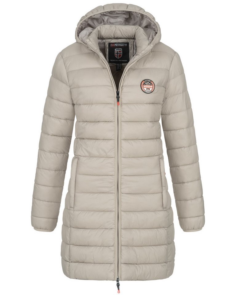 Geographical Norway Steppjacke Damen Herbst Winter Jacke Steppjacke Parka Lange Steppmantel Outdoor von Geographical Norway