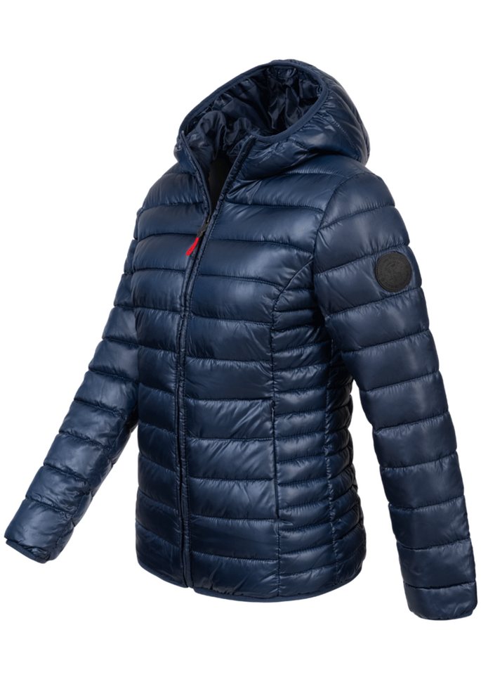 Geographical Norway Steppjacke Damen Frühlings Übergangs Jacke Steppjacke Kapuze Outdoor Kapuzenjacke von Geographical Norway