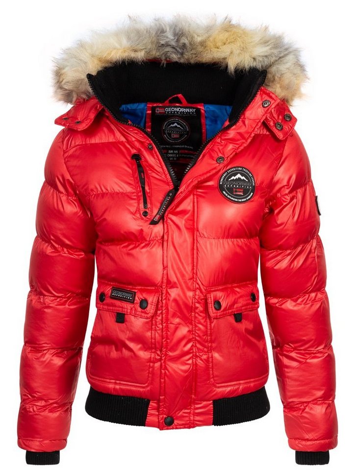 Geographical Norway Steppjacke Damen Winter Jacke Steppjacke Parka Getappt Bomberjacke Warm gesteppt von Geographical Norway