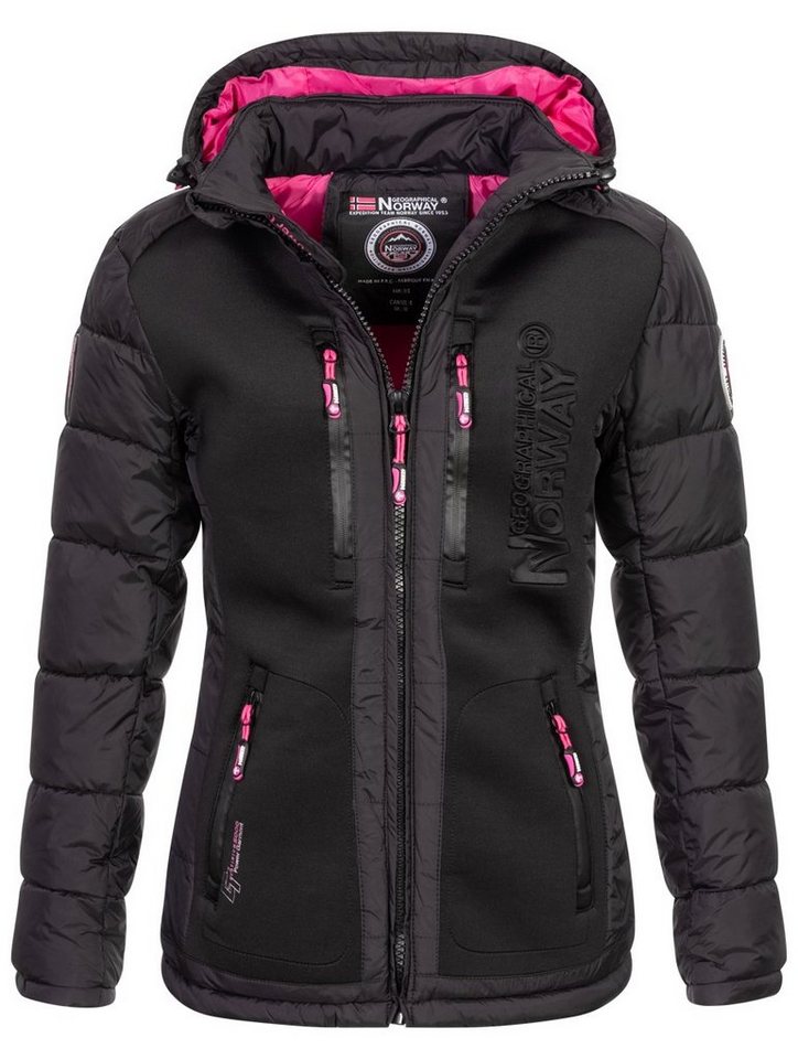 Geographical Norway Steppjacke Geographical Norway Damen Winter Jacke Steppjacke Parka Geteppt Winterjacke von Geographical Norway