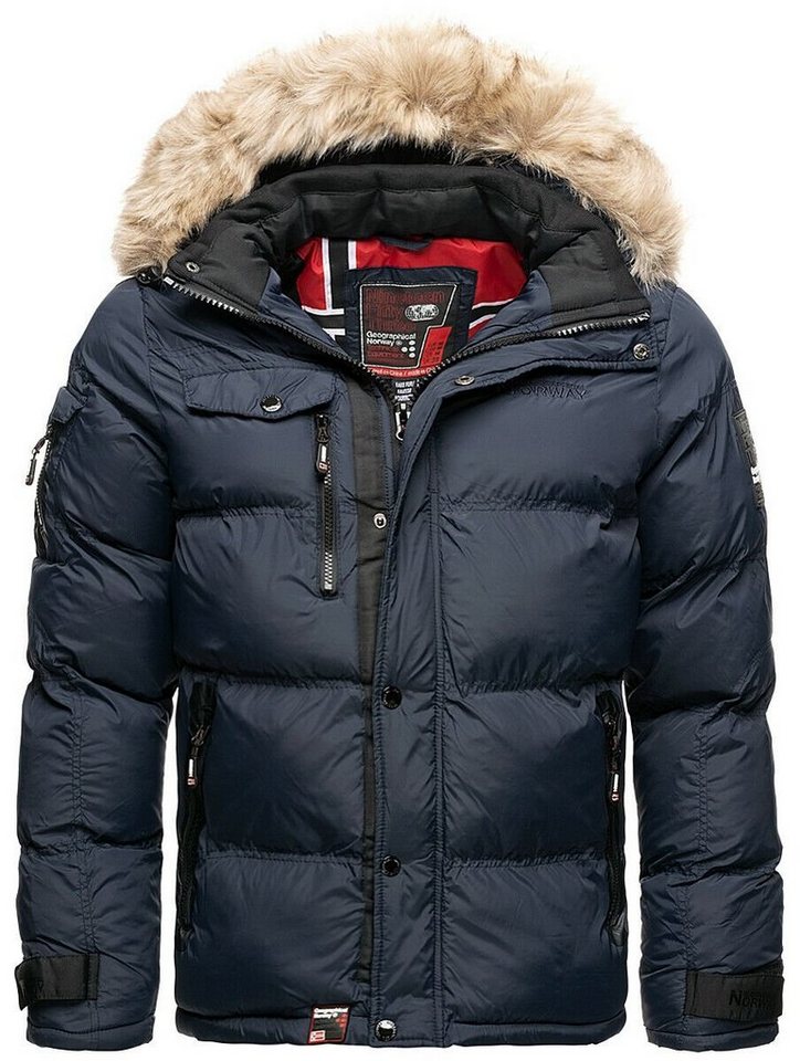 Geographical Norway Steppjacke Winter Jacke Steppjacke Outdoor Parka Warme Jacke Kapuzenjacke von Geographical Norway