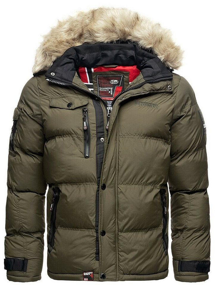 Geographical Norway Steppjacke Winter Jacke Steppjacke Outdoor Parka Warme Jacke Kapuzenjacke von Geographical Norway