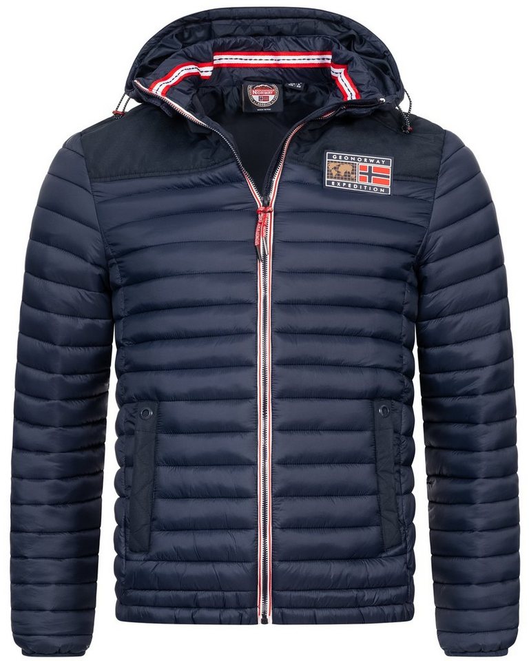 Geographical Norway Steppjacke Herbst Winter Jacke Übergangsjacke Outdoor Kapuze abnehmbar Steppjacke von Geographical Norway