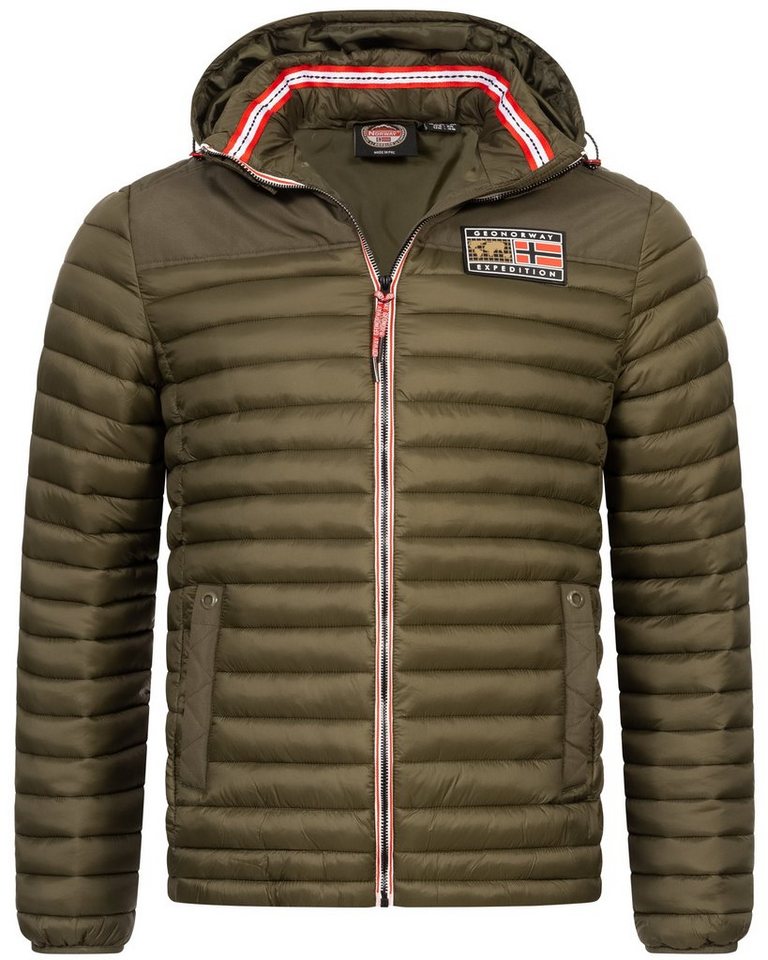 Geographical Norway Steppjacke Herbst Winter Jacke Übergangsjacke Outdoor Kapuze abnehmbar Steppjacke von Geographical Norway