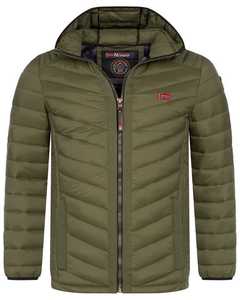 Geographical Norway Steppjacke Herren Herbst Winter Jacke Steppjacke Kapuzenjacke Übergangs Outdoor von Geographical Norway