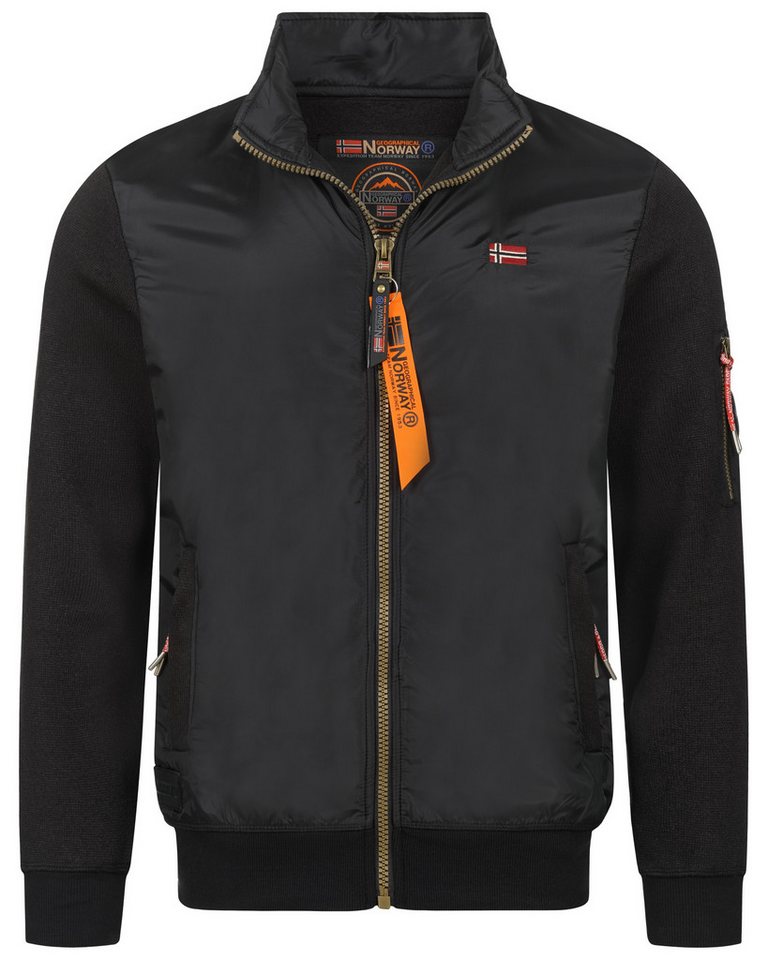 Geographical Norway Steppjacke Herren Übergangsjacke Frühlingsjacke Blouson Strick Fleecejacke MIX von Geographical Norway